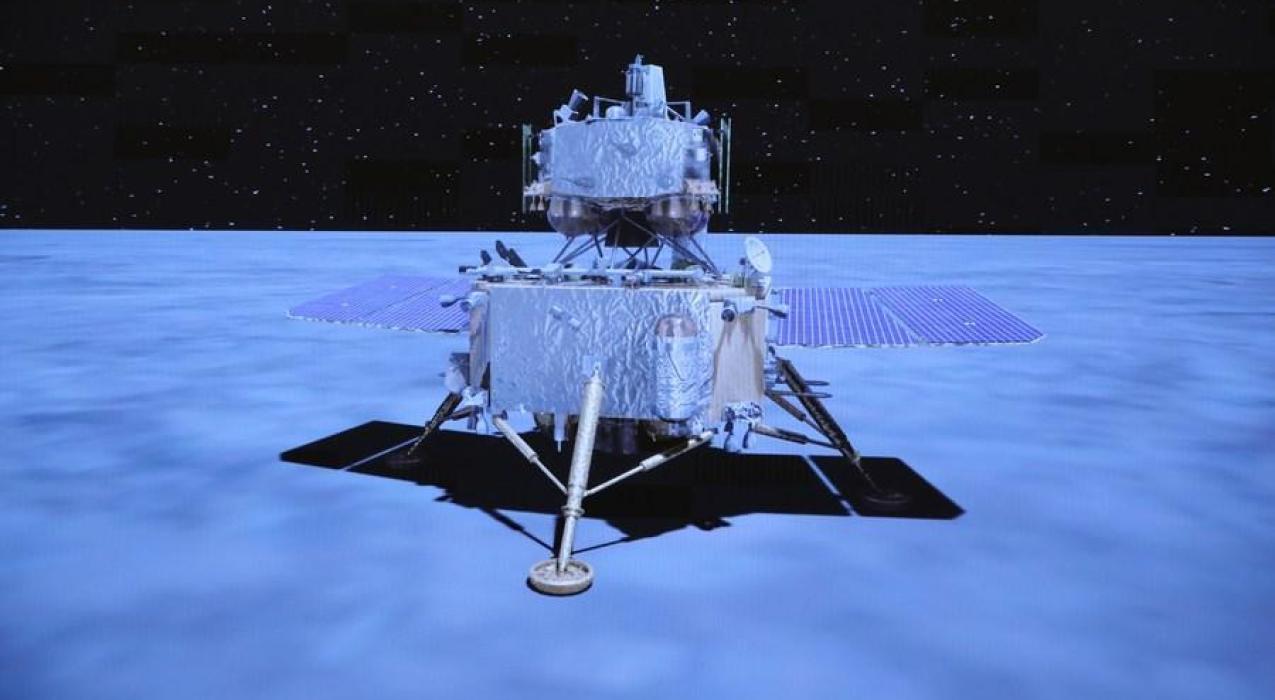 Посадочный модуль китайского аппарата совершил посадку на обратной стороне Луны