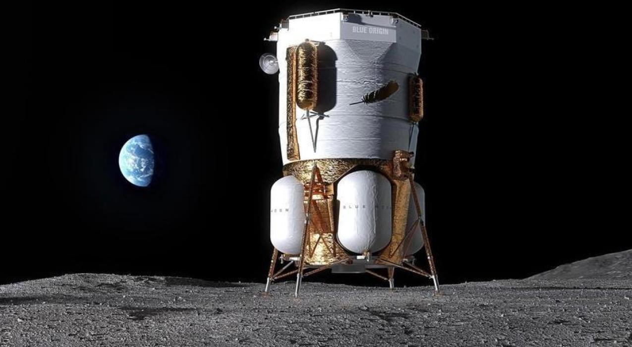 "Blue Origin" хочет обогнать "SpaceX" в первой посадке на Луну