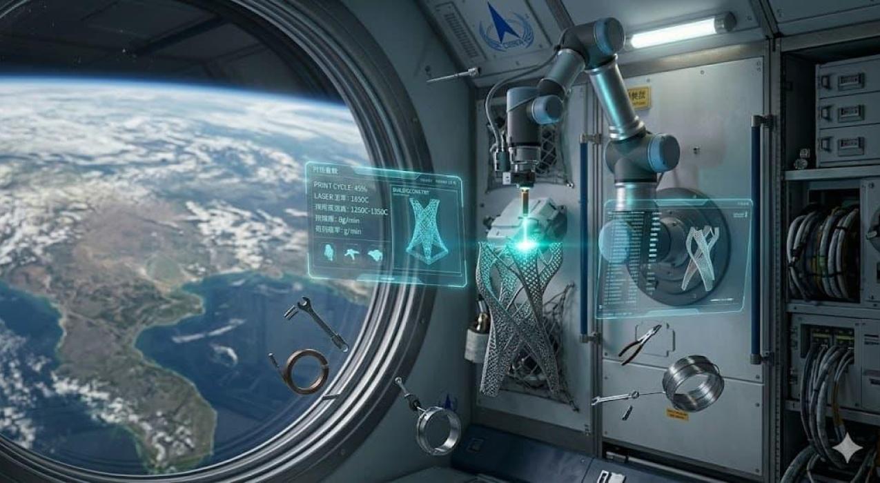 Китай впервые отработал металлическую 3D-печать на орбите