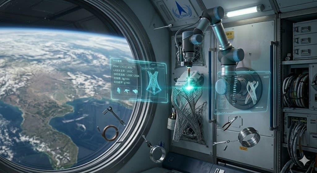 Китай впервые отработал металлическую 3D-печать на орбите