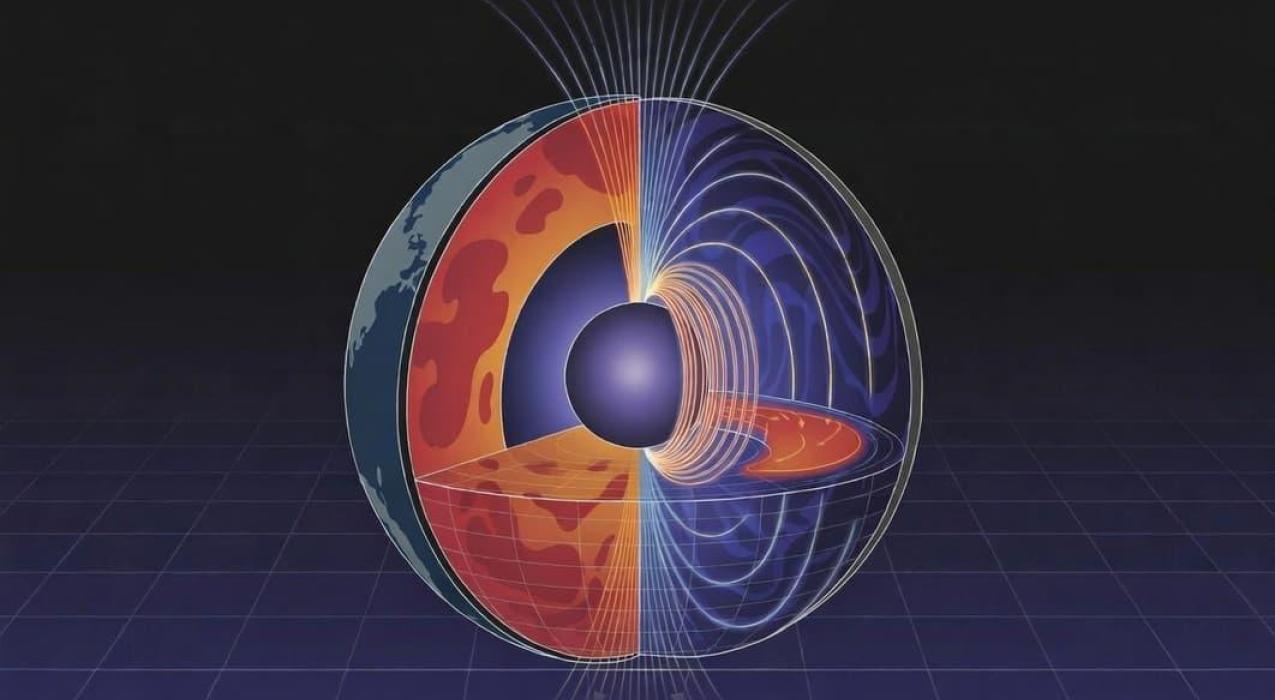 Недавно открытые аномалии в мантии Земли сильно влияют на магнитное поле планеты