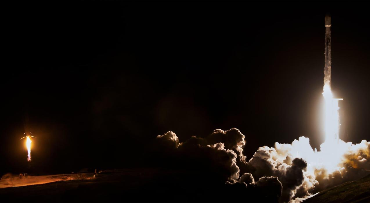 Falcon 9 идёт на рекорд: 33-й полёт одной ступени и сразу 45 спутников на орбите