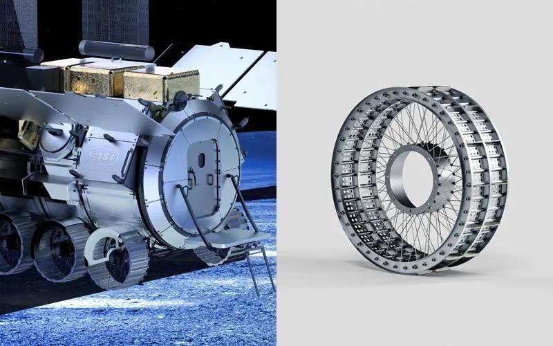 Компания Thales Alenia Space выбрала американского поставщика для разработки колес для лунных жилых модулей