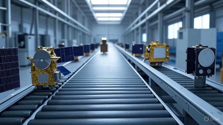 В России начинают конвейерную сборку спутников- производственные линии уже запущены