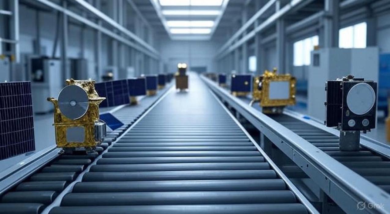 В России начинают конвейерную сборку спутников- производственные линии уже запущены