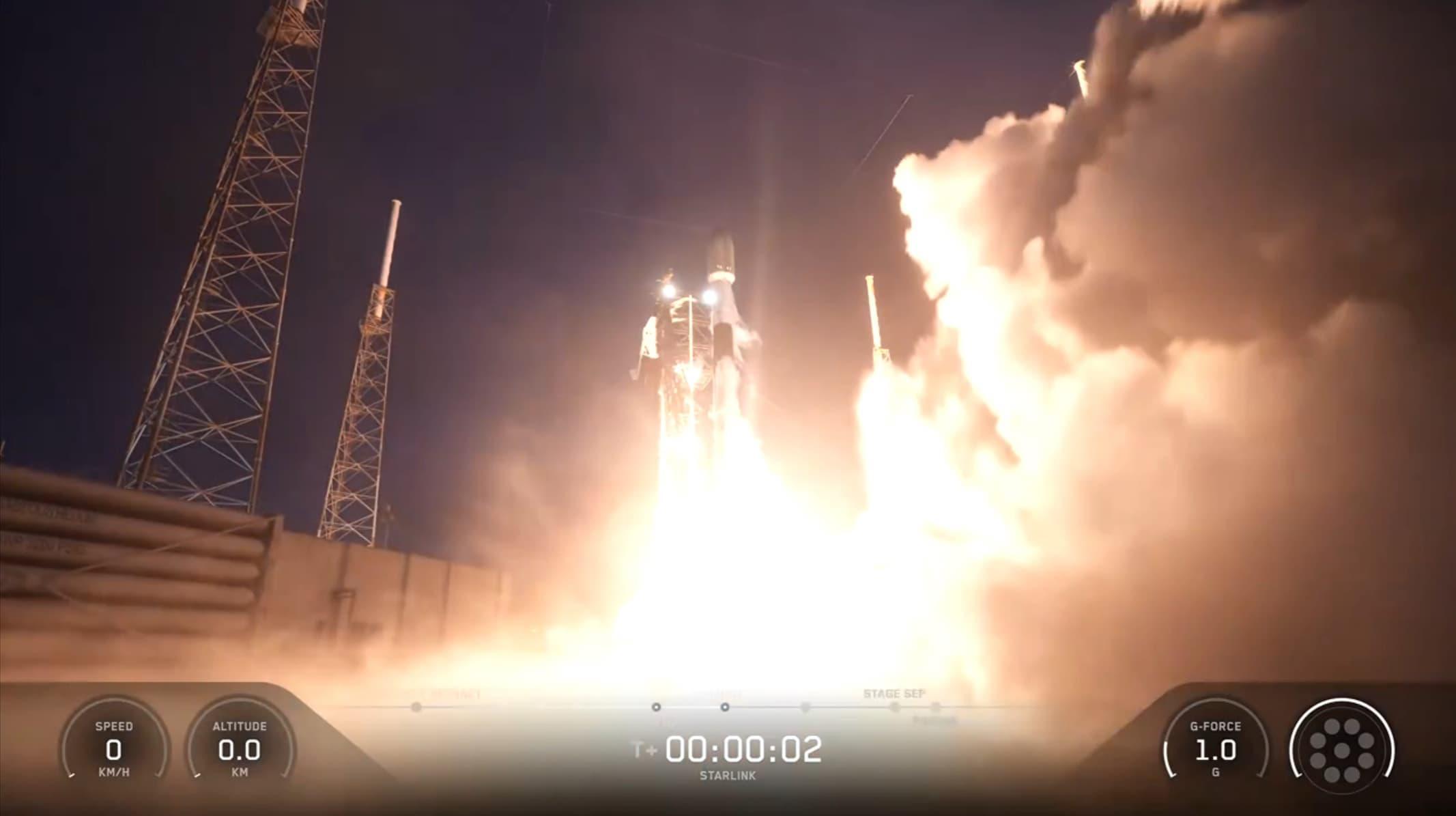 29 спутников за раз и 28-й полет ускорителя: SpaceX запустила новую партию космических аппаратов Starlink