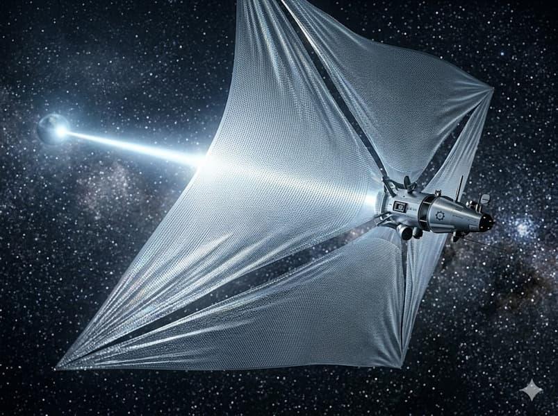 Метаповерхности позволили управлять световыми парусами без двигателей