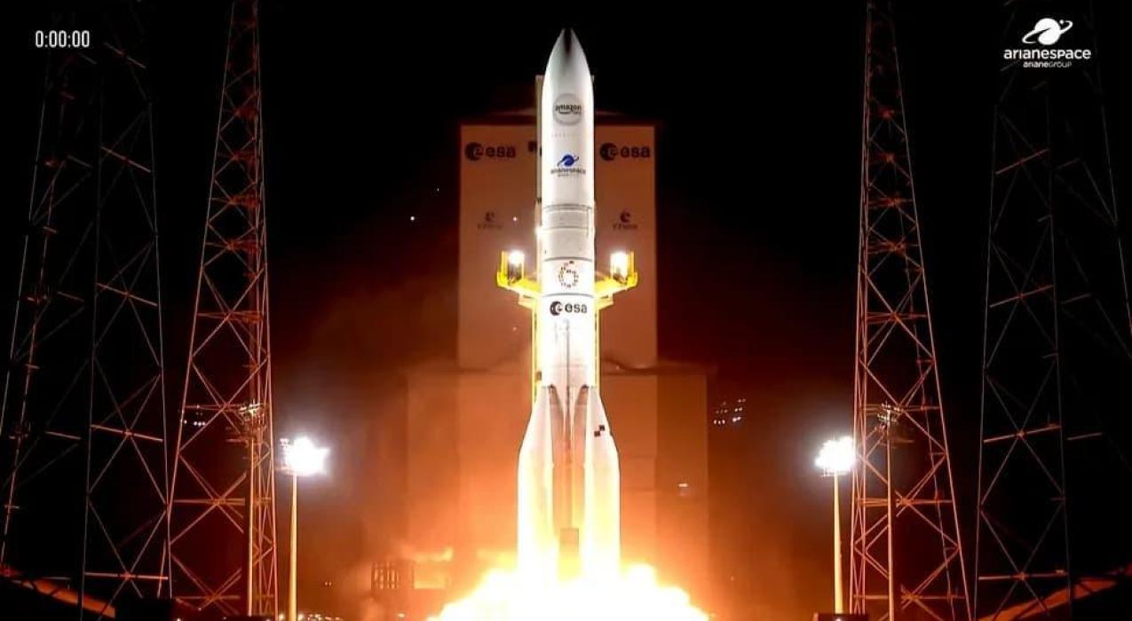 Ракета Ariane 6 стартовала с 32 спутниками Amazon Leo с космодрома Куру